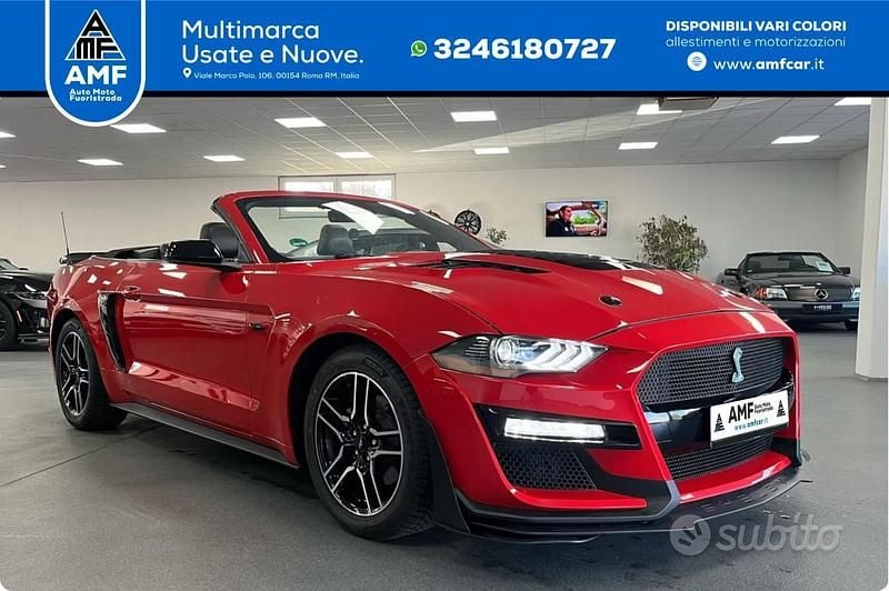 Usata Ford Mustang Premium 310 CV (228 kW) 2022 Rosso Cabrio
