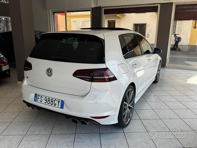 Usata VW Golf VII R 300 CV (220 kW) 2015 Bianco Berlina