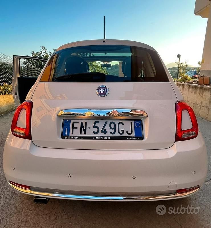 Usata Fiat 500 Lounge 69 CV (50 kW) 2018 Bianco Utilitaria