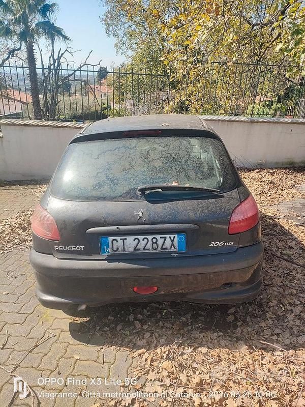 Usata Peugeot 206 68 CV (50 kW) 2007 Nero Utilitaria