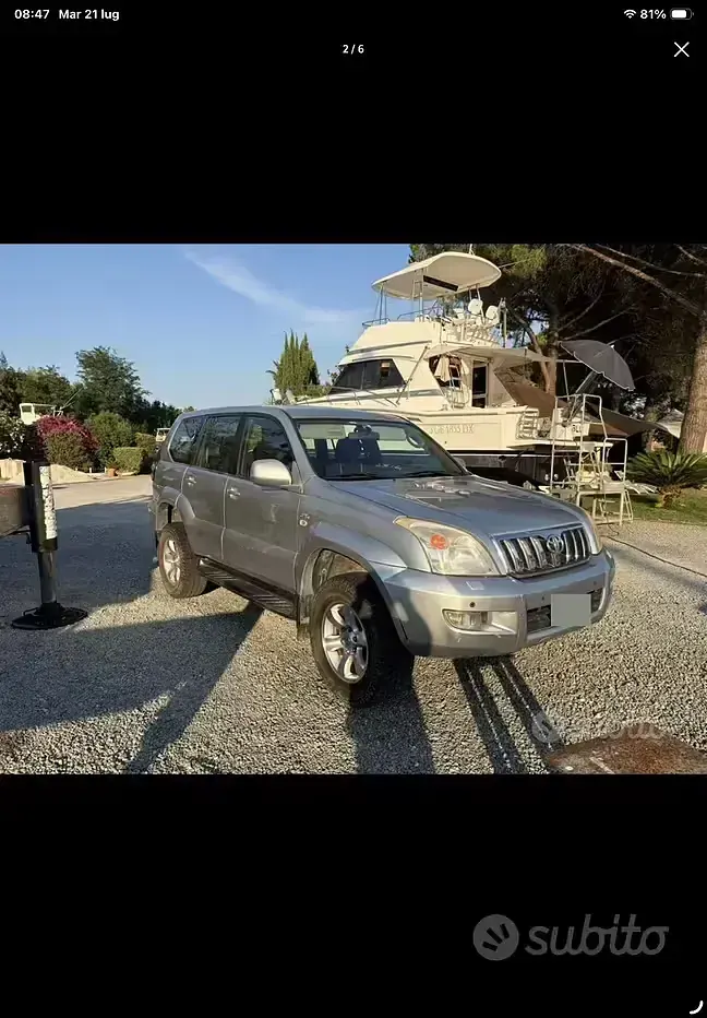 Usata Toyota Land Cruiser 166 CV (122 kW) 2004 Grigio SUV