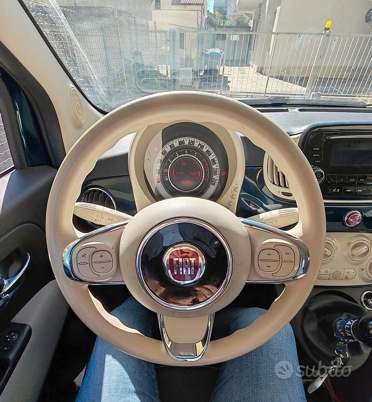 Usata Fiat 500 Pop 69 CV (50 kW) 2018 Blu Utilitaria