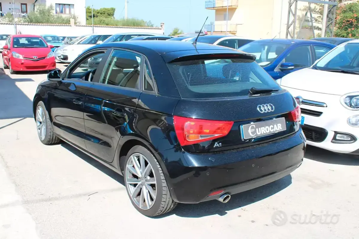 Usata Audi A1 Ambition 105 CV (77 kW) 2013 Nero Utilitaria