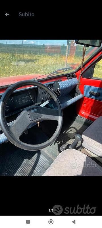 Usata Fiat Panda Young 1989 Rosso Utilitaria