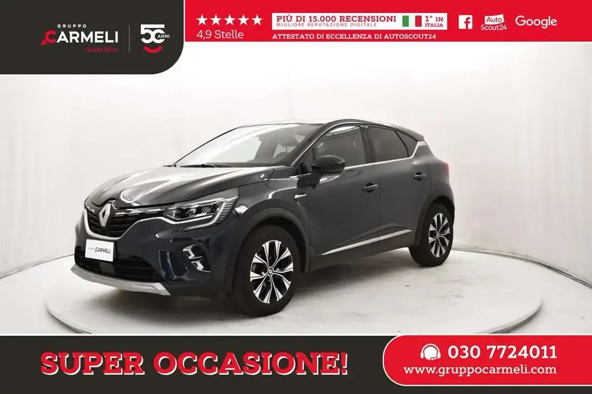 Usado Renault Captur Techno 91 CV (66 kW) 2022 Azul SUV