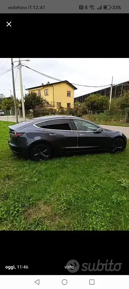 Usata Tesla Model 3 Long Range AWD 152 kW (208 CV) 2019 Grigio Berlina