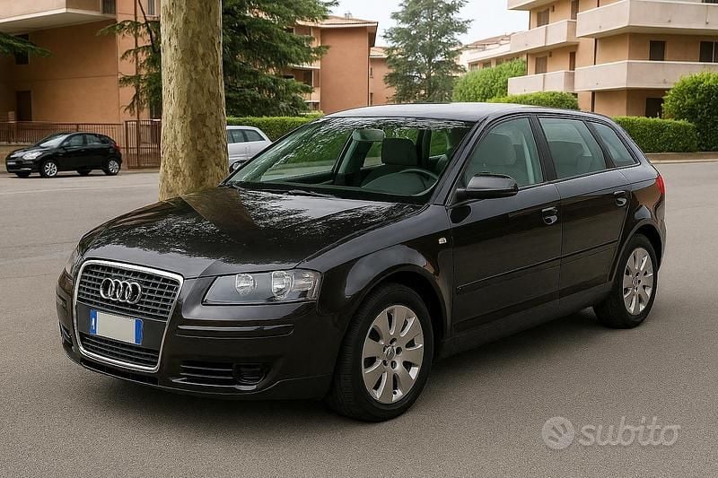 Usata Audi A3 Attraction 105 CV (77 kW) 2007 Nero Berlina