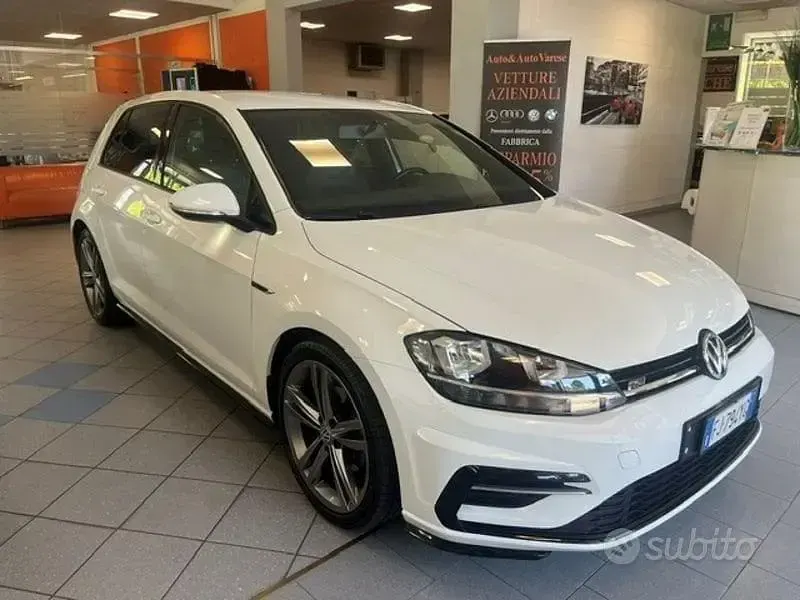 Usata VW Golf VII R-line 150 CV (110 kW) 2017 Bianco Berlina