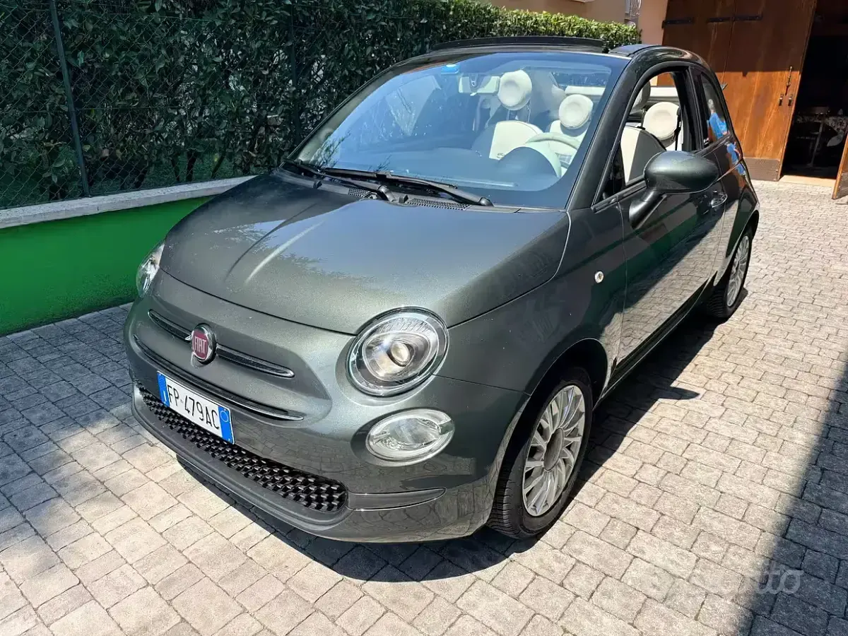 Usata Fiat 500C Lounge 69 CV (50 kW) 2018 Grigio Cabrio