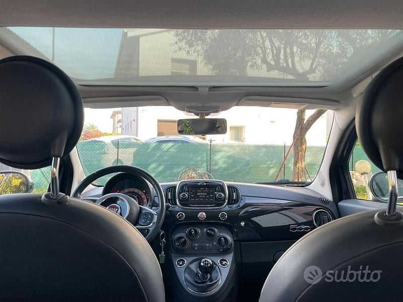 Usata Fiat 500 Lounge 95 CV (69 kW) 2016 Nero Utilitaria