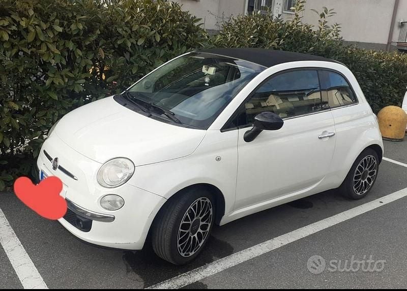 Usata Fiat 500 69 CV (50 kW) 2012 Bianco Cabrio