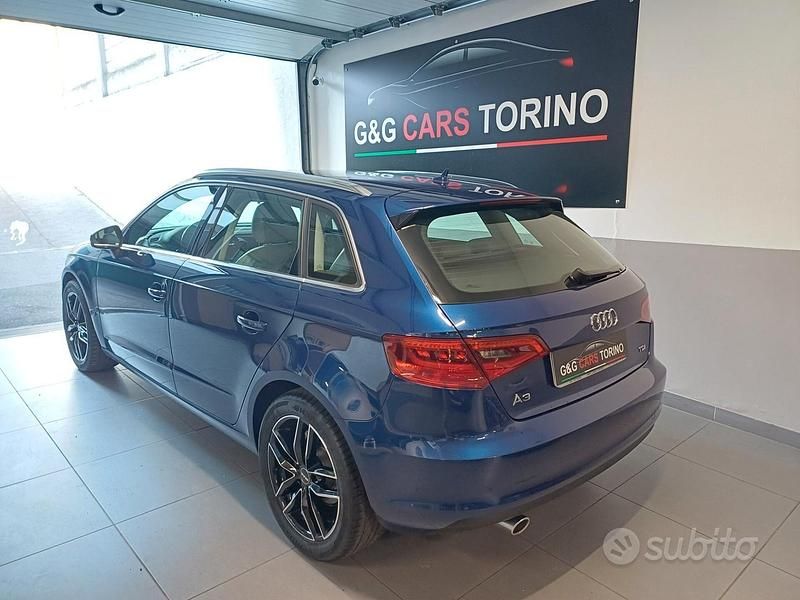 Usata Audi A3 Ambiente 110 CV (80 kW) 2016 Blu Berlina