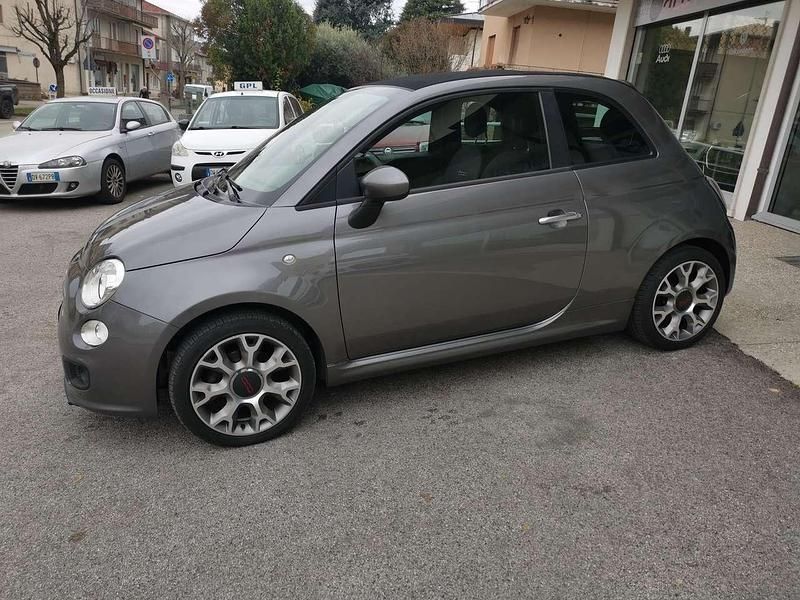 Usata Fiat 500C S 69 CV (50 kW) 2014 Grigio Cabrio