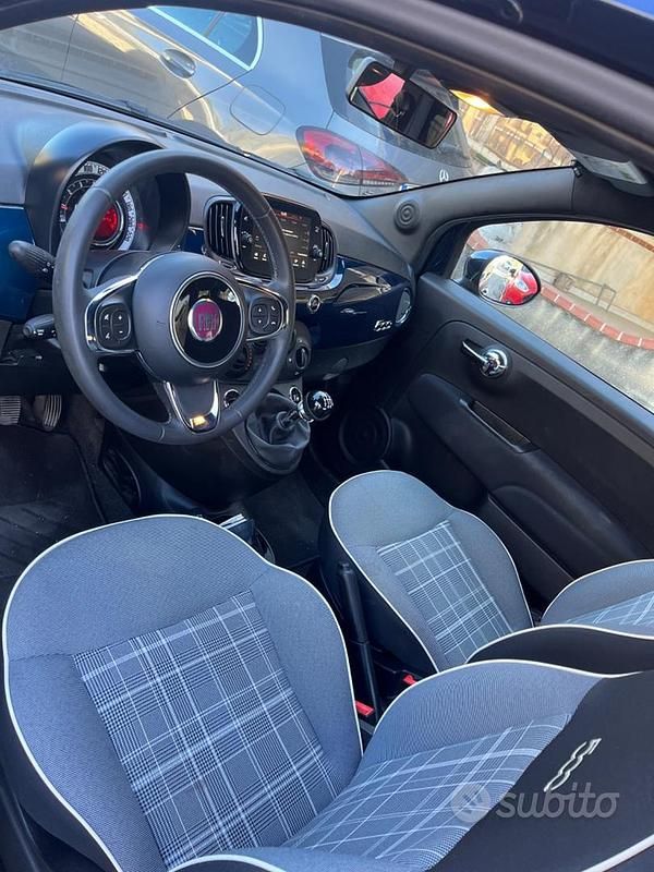 Usata Fiat 500 Lounge 70 CV (51 kW) 2020 Blu Berlina