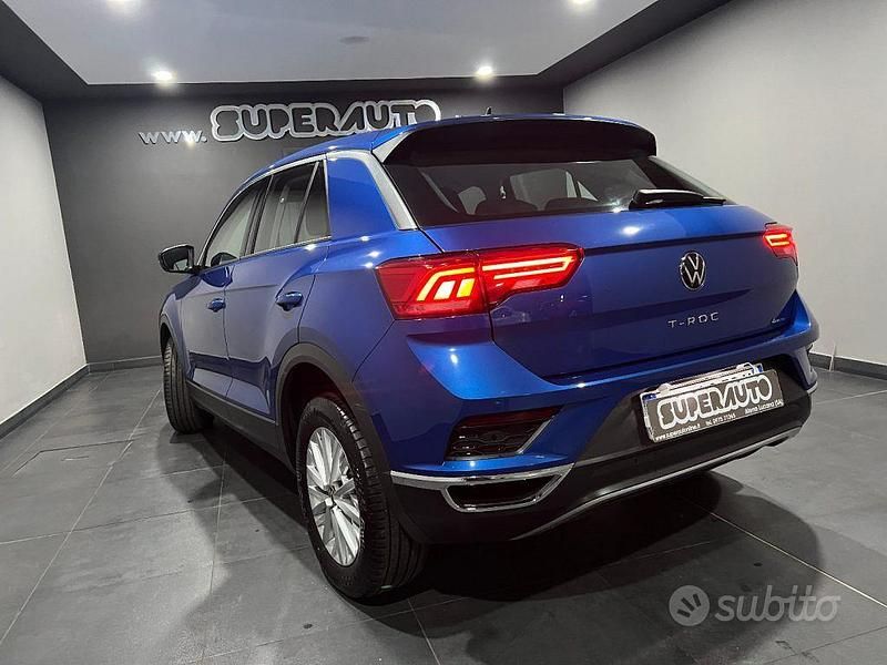 Usata VW T-Roc Advance 150 CV (110 kW) 2022 Blu SUV
