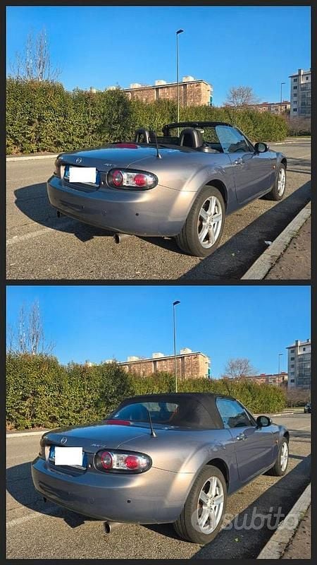 Usata Mazda MX5 126 CV (92 kW) 2006 Grigio Cabrio