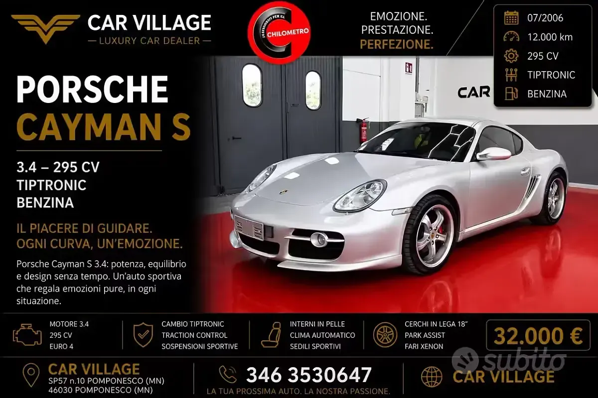 Usata Porsche Cayman 295 CV (216 kW) 2006 Coupé
