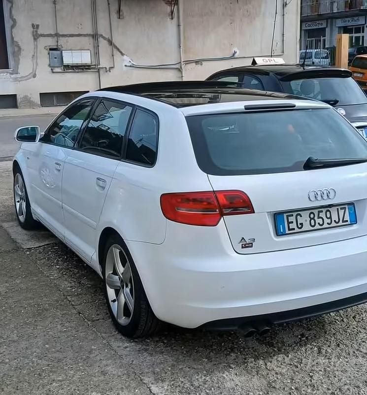 Usata Audi A3 S-Line 170 CV (125 kW) 2011 Bianco Utilitaria