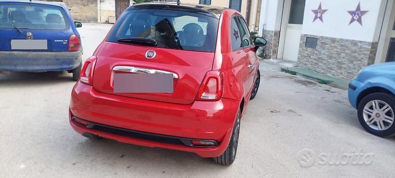 Usata Fiat 500 2009 Rosso Cabrio