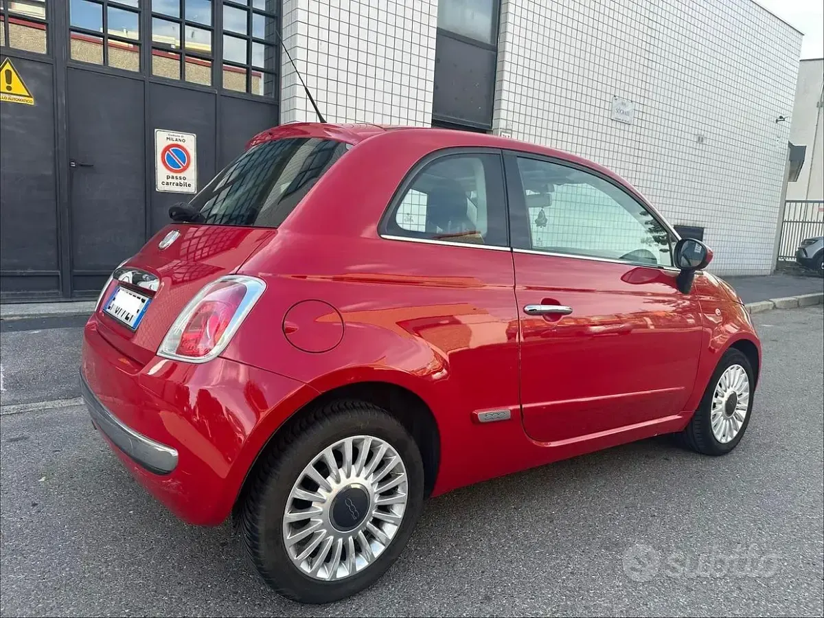 Usata Fiat 500 Lounge 69 CV (50 kW) 2011 Rosso Berlina