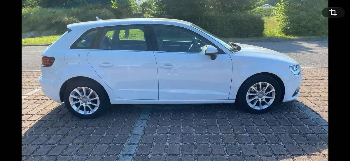 Usata Audi A3 Ambition 105 CV (77 kW) 2014 Bianco Berlina