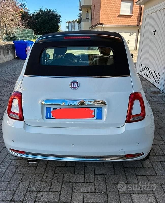Usata Fiat 500 69 CV (50 kW) 2016 Bianco Cabrio