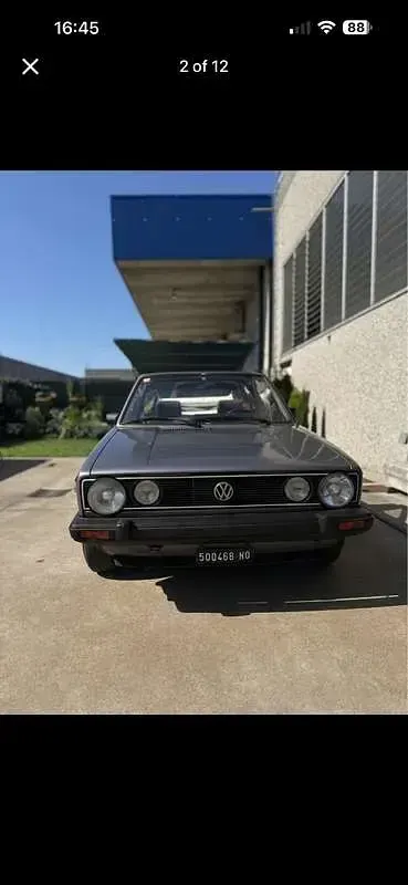 Usata VW Golf Cabriolet 75 CV (55 kW) 1983 Grigio Cabrio