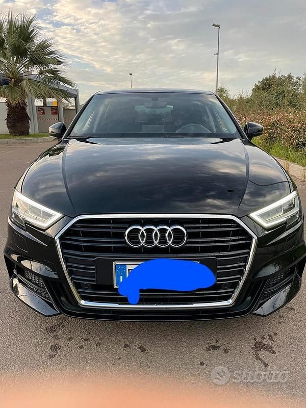 Usata Audi A3 150 CV (110 kW) 2018 Nero Berlina