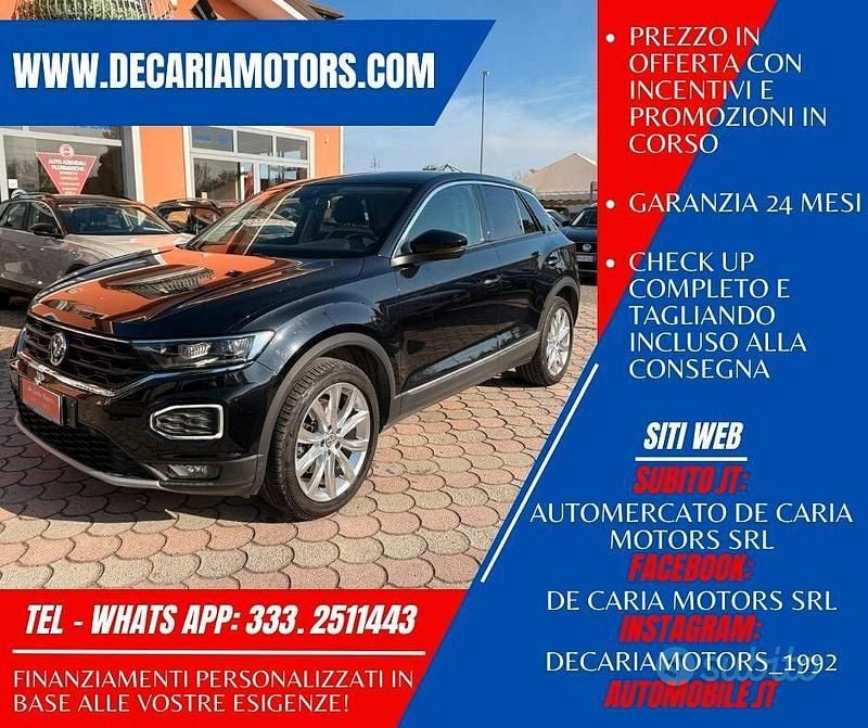 Usata VW T-Roc Advance 150 CV (110 kW) 2018 Nero SUV