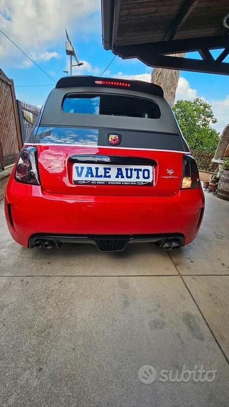 Usata Fiat 500 Abarth 180 CV (132 kW) 2016 Rosso Cabrio