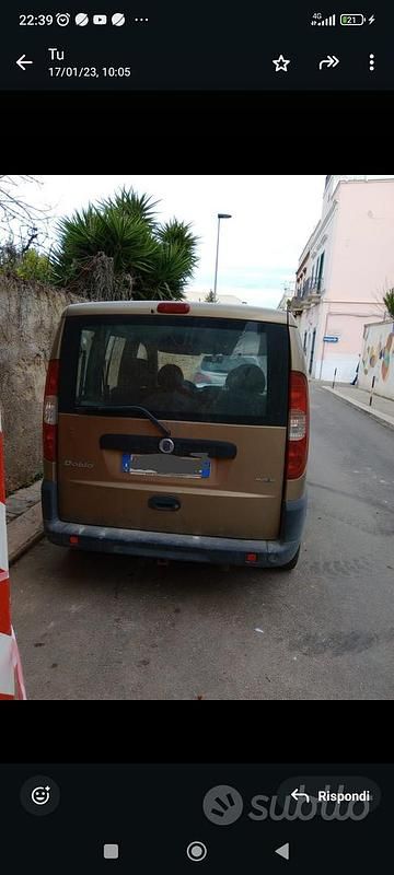 Usata Fiat Doblò 120 CV (88 kW) 2006 Marrone Monovolume