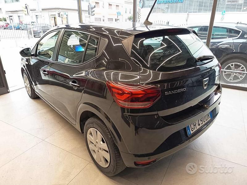 Usata Dacia Sandero Expression 101 CV (74 kW) 2022 Nero Berlina