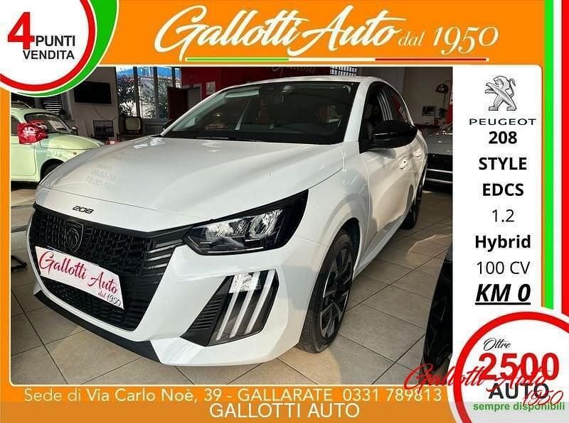 Nuova Peugeot 208 Style 101 CV (74 kW) 2025 Bianco Utilitaria