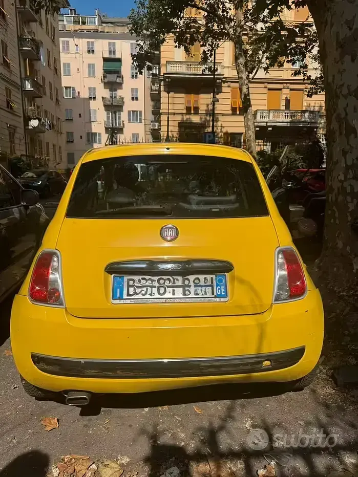 Usata Fiat 500 Lounge 69 CV (50 kW) 2009 Giallo Cabrio
