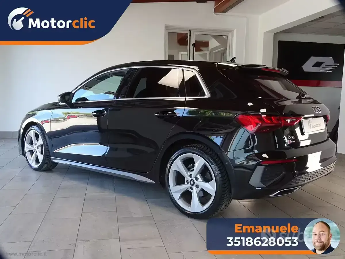 Usata Audi A3 S-Line 116 CV (85 kW) 2022 Nero Berlina