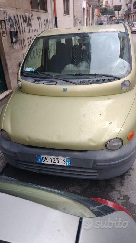 Giallo Usata 2000 Fiat Multipla Monovolume | 900 € (Buon prezzo) - Immagine 1/4