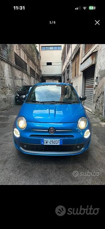 Usata Fiat 500S S 85 CV (62 kW) 2019 Blu Utilitaria