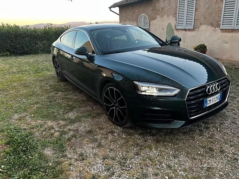 Usata Audi A5 150 CV (110 kW) 2019 Verde Coupé