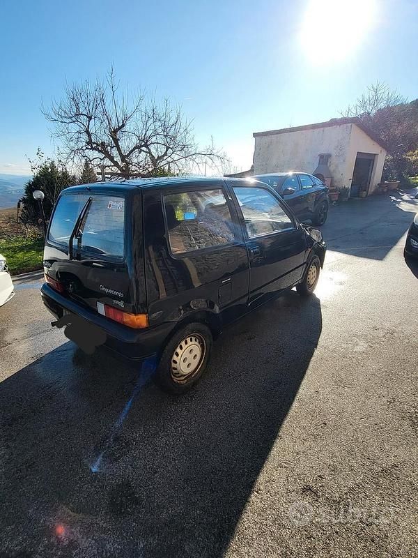 Usata Fiat 500 1996 Nero Utilitaria