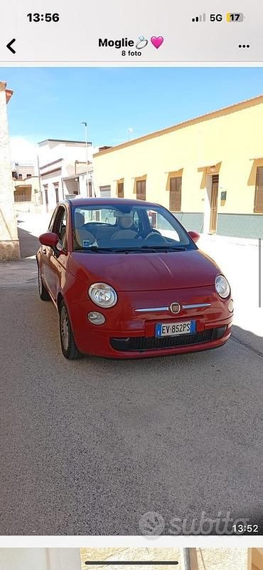 Usata Fiat Cinquecento 2008 Rosso Utilitaria