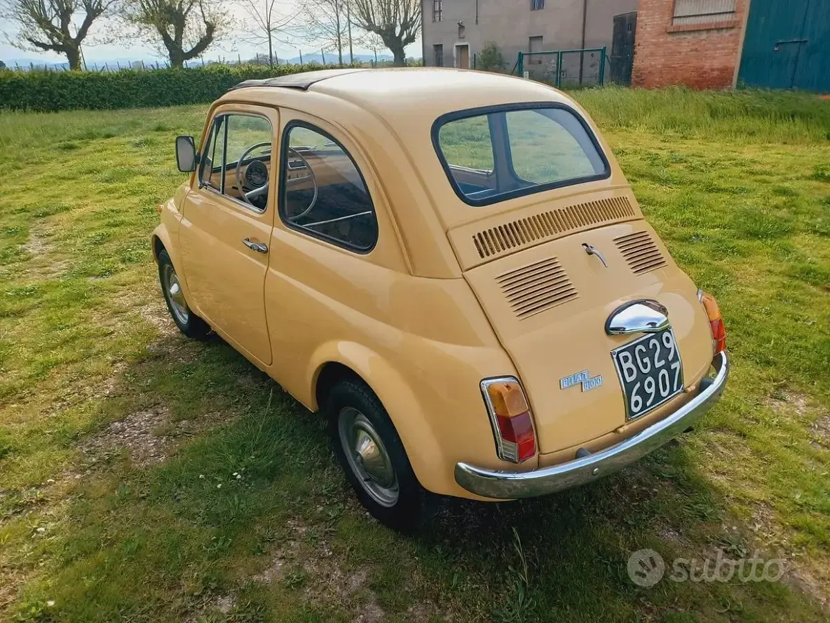 Usata Fiat 500 1970 Giallo Utilitaria