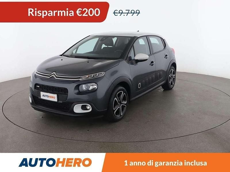 Grigio Usata 2017 Citroën C3 PureTech Due volumi | 9599 € (Buon prezzo) - Immagine 1/3