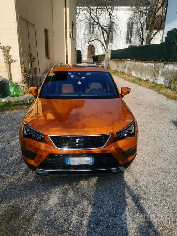 Usata Seat Ateca 4Drive 190 CV (139 kW) 2016 Arancione SUV
