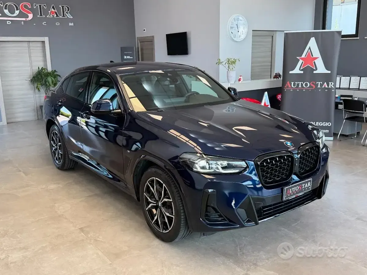 Usata BMW X4 M Sport 184 CV (135 kW) 2022 Bluazzurro SUV
