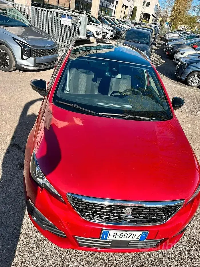 Usata Peugeot 308 GT-line 131 CV (96 kW) 2018 Rosso Station wagon