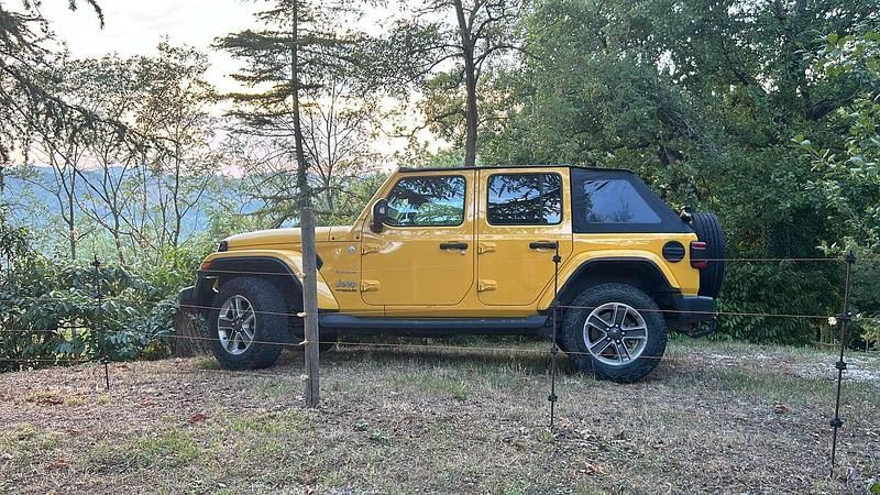 Usata Jeep Wrangler Unlimited Sahara 200 CV (147 kW) 2020 Giallo SUV