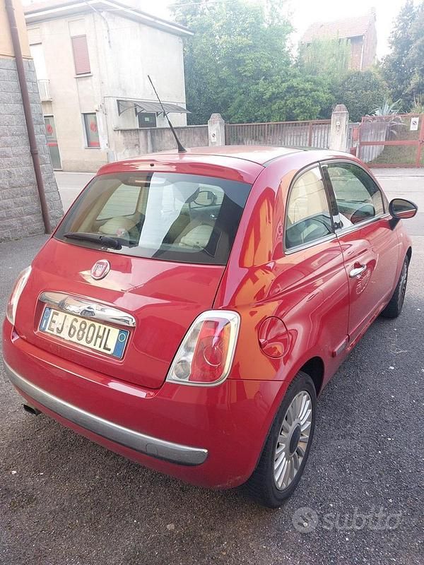 Usata Fiat 500 69 CV (50 kW) 2011 Rosso Coupé