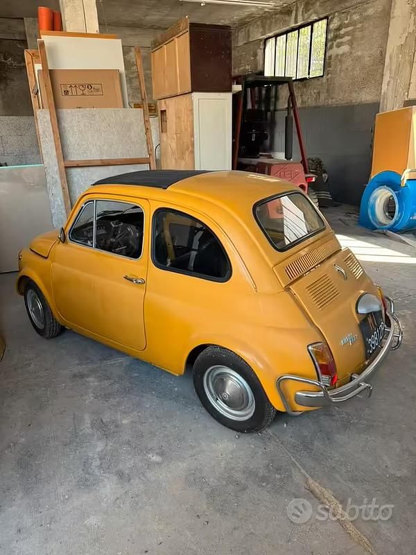 Usata Fiat 500 1960 Giallo Utilitaria