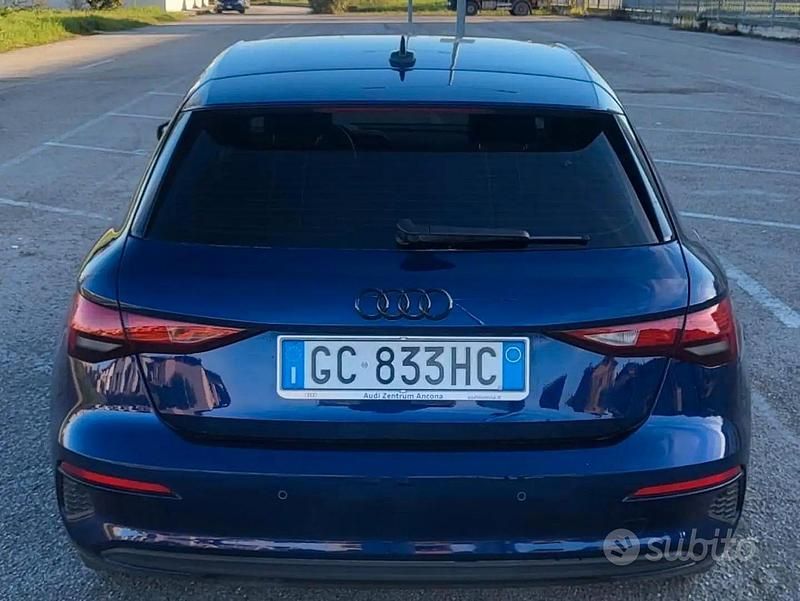 Usata Audi A3 Advanced 150 CV (110 kW) 2020 Blu/azzurro Berlina