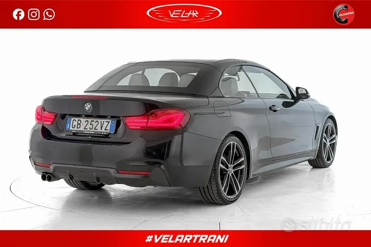 Usata BMW 420 Cabriolet M Sport 190 CV (139 kW) 2020 Nero Cabrio